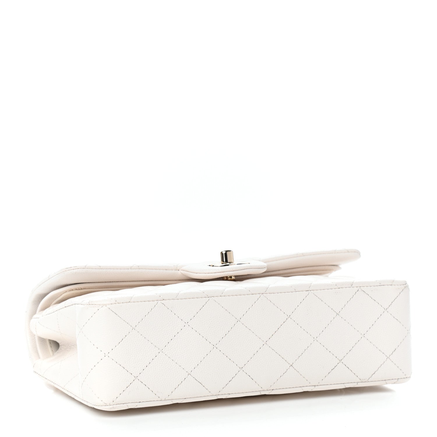 Chanel Caviar Quilted Small Double Flap White 4 of 10