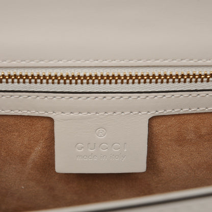 Gucci Calfskin Small Sylvie Shoulder Bag White 10 of 11