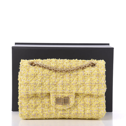 Chanel Tweed Quilted 2.55 Reissue Mini Flap Yellow 12 of 12