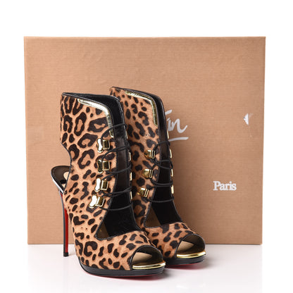 Christian Louboutin Pony Jaguar Specchio Patent Troubida 120 Pump 36 Version Brown 13 of 13