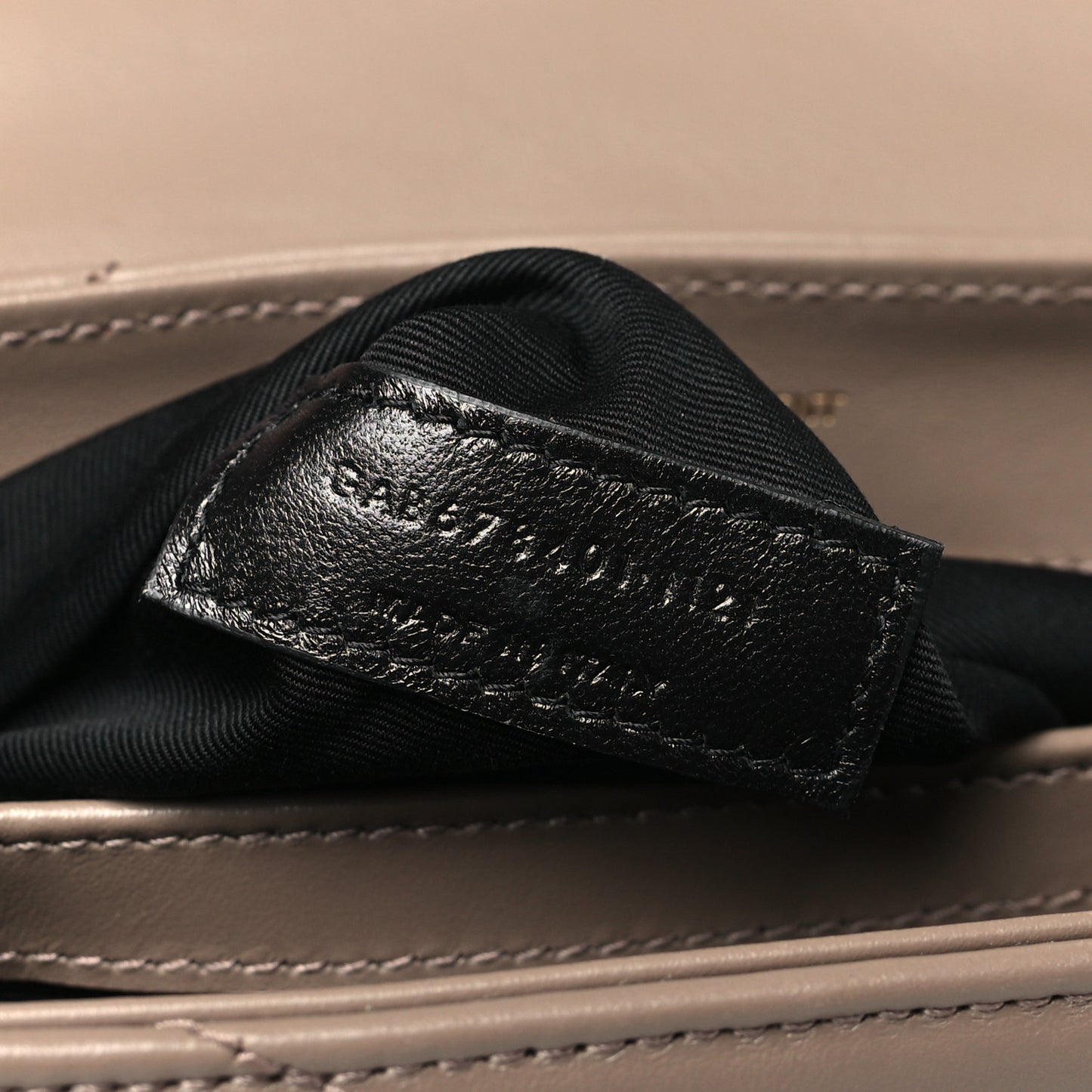 Calfskin Y Quilted Monogram Toy Loulou Crossbody Bag Taupe