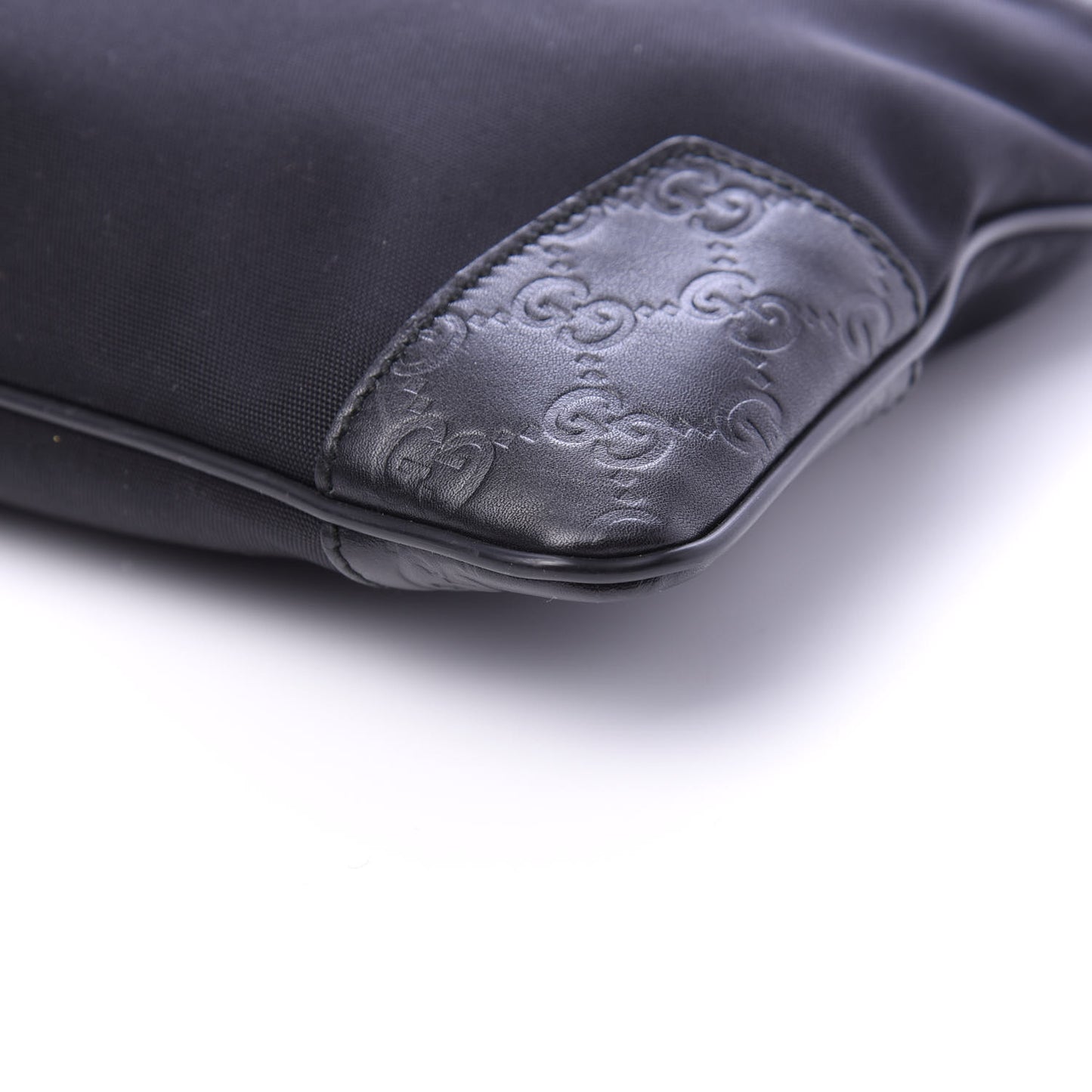 Guccissima Nylon Messenger Bag Black