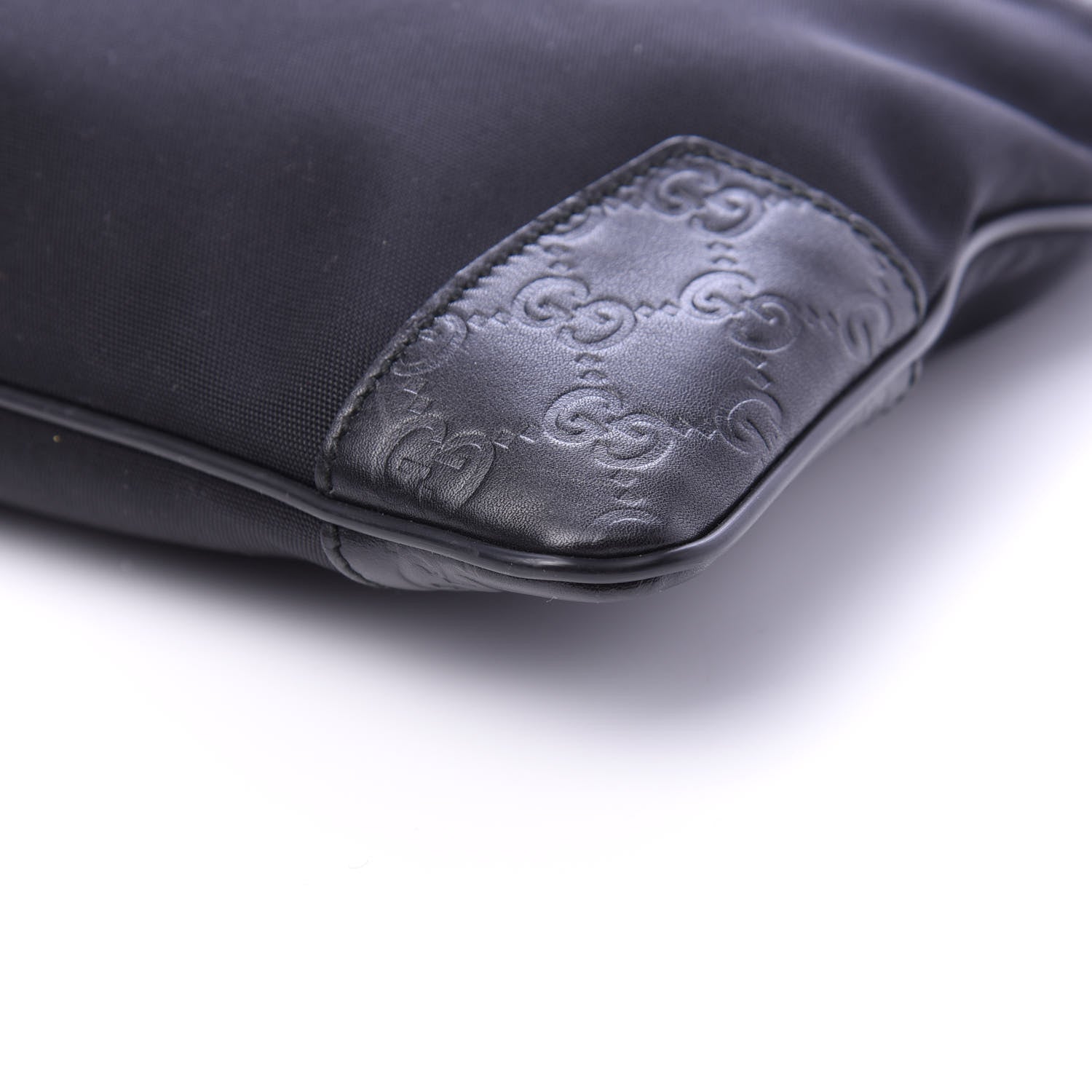 Gucci Guccissima Nylon Messenger Bag Black 7 of 10