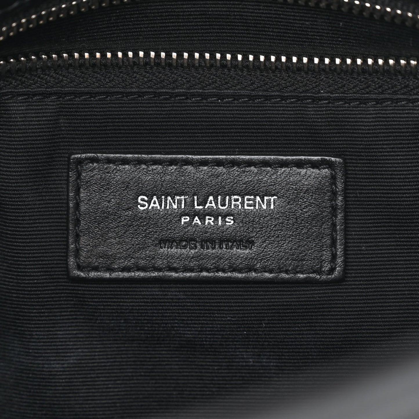 Lambskin Quilted Small Loulou Puffer Monogram Chain Satchel Black