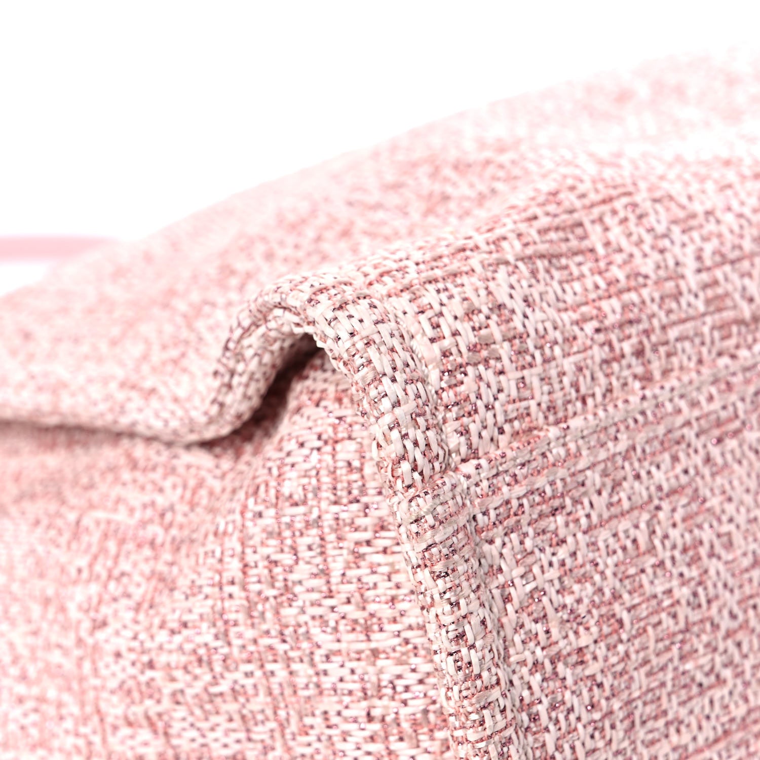 Chanel Lurex Boucle Small Deauville Tote Pink 10 of 12
