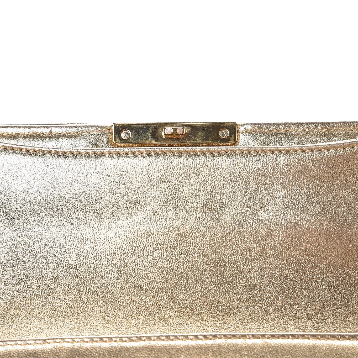 Louis Vuitton Metallic Lambskin SC Slim Clutch Gold 9 of 10