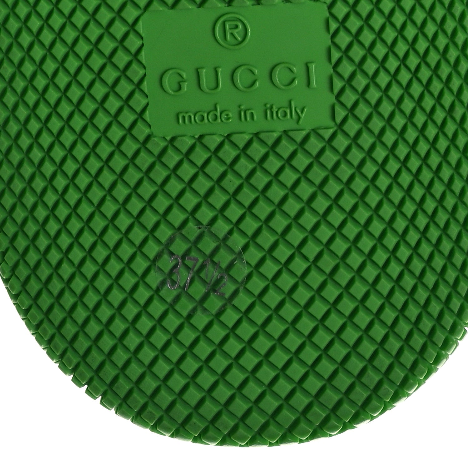 Gucci Demetra GG Supreme Monogram Womens Basket Low Top Sneakers 37.5 Great White Green 7 of 9