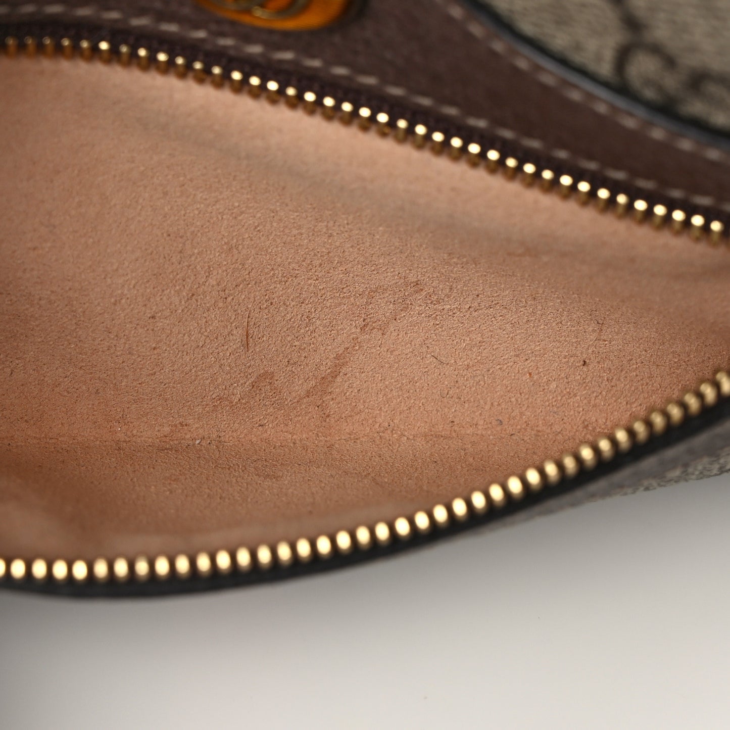 GG Supreme Monogram Web Mini Ophidia Shoulder Bag Brown