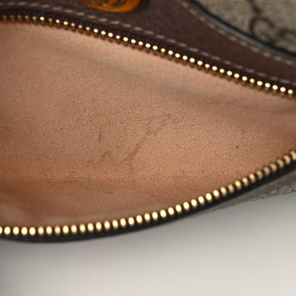Gucci GG Supreme Monogram Web Mini Ophidia Shoulder Bag Brown 11 of 13