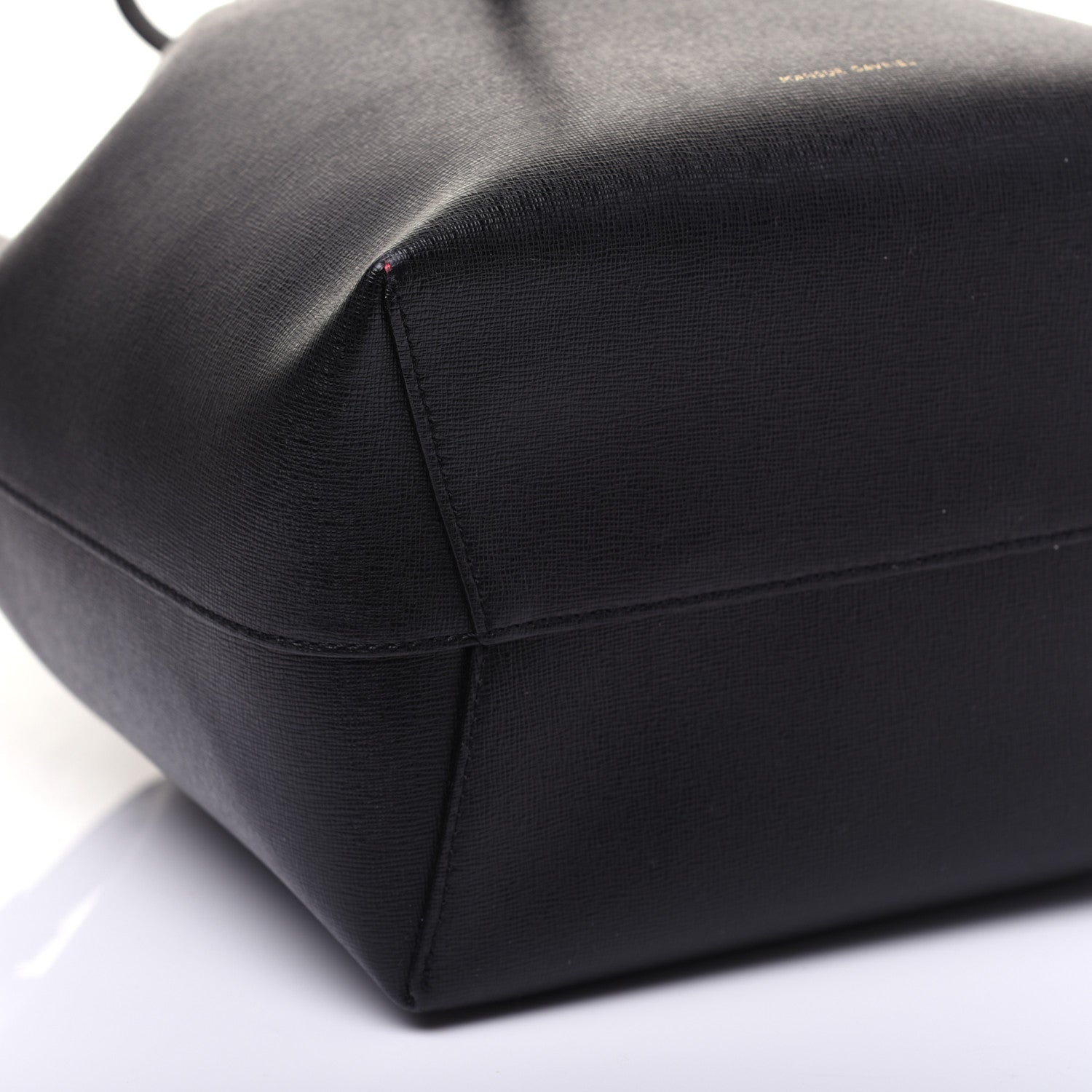 Mansur Gavriel Saffiano Bucket Bag Black Flamma 7 of 20