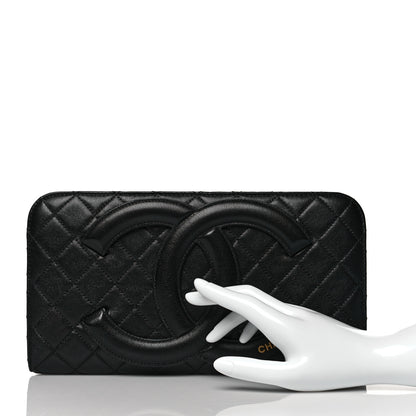 Chanel Lambskin Quilted Coco Midnight Clutch Black 2 of 10