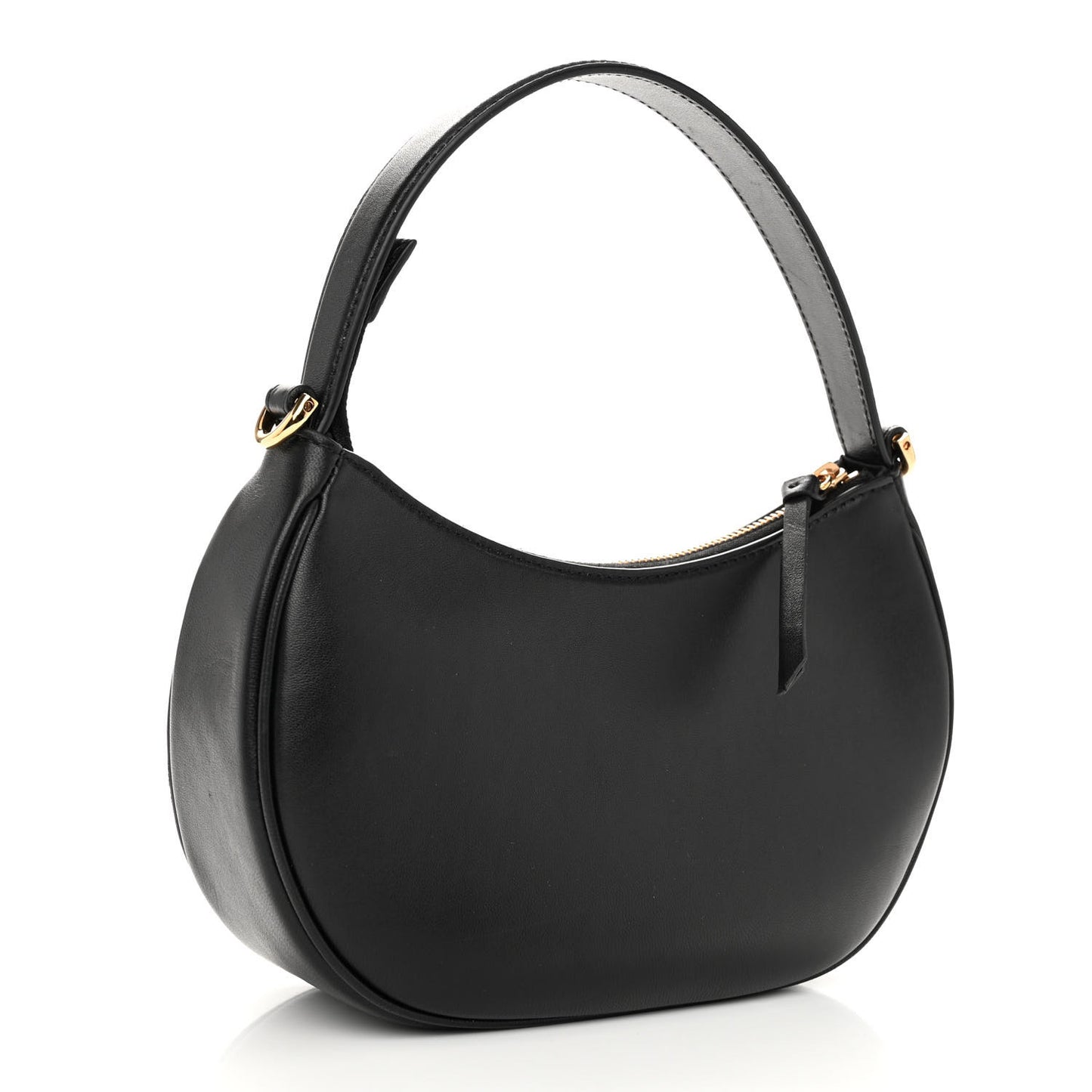 Nappa Quilted Medusa Shoulder Bag Black