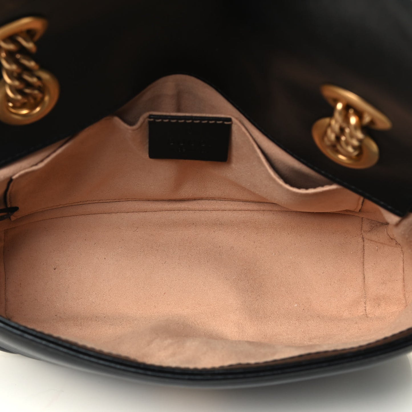 Calfskin Matelasse Mini GG Marmont Shoulder Bag Black