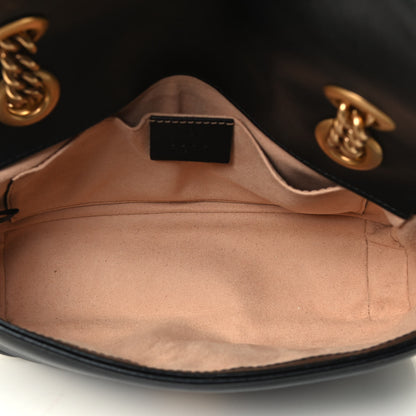 Gucci Calfskin Matelasse Mini GG Marmont Shoulder Bag Black 4 of 4