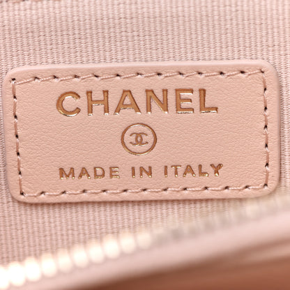Chanel Caviar Quilted Compact Zipped Wallet Beige 7 of 9