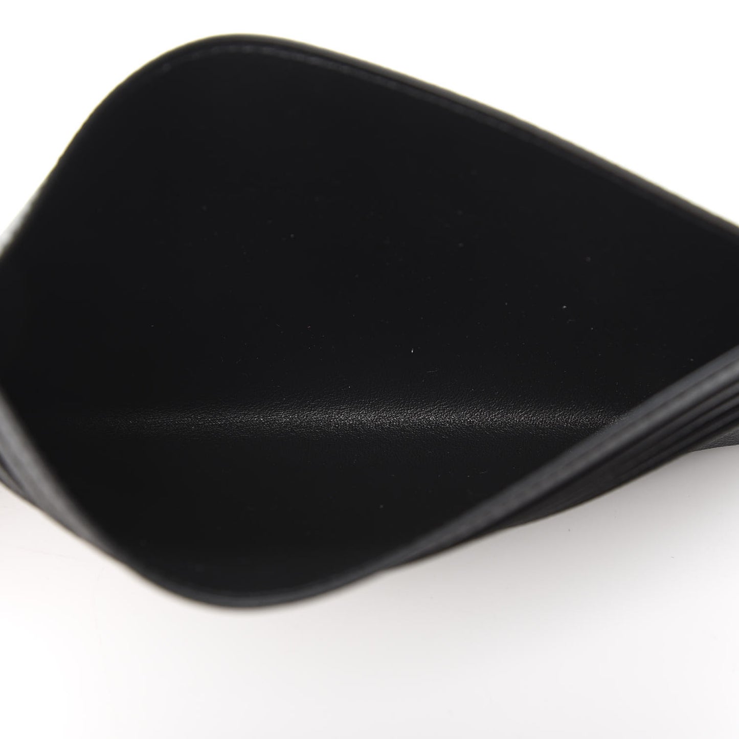 Calfskin Felicie Chain Wallet Card Holder Insert Black