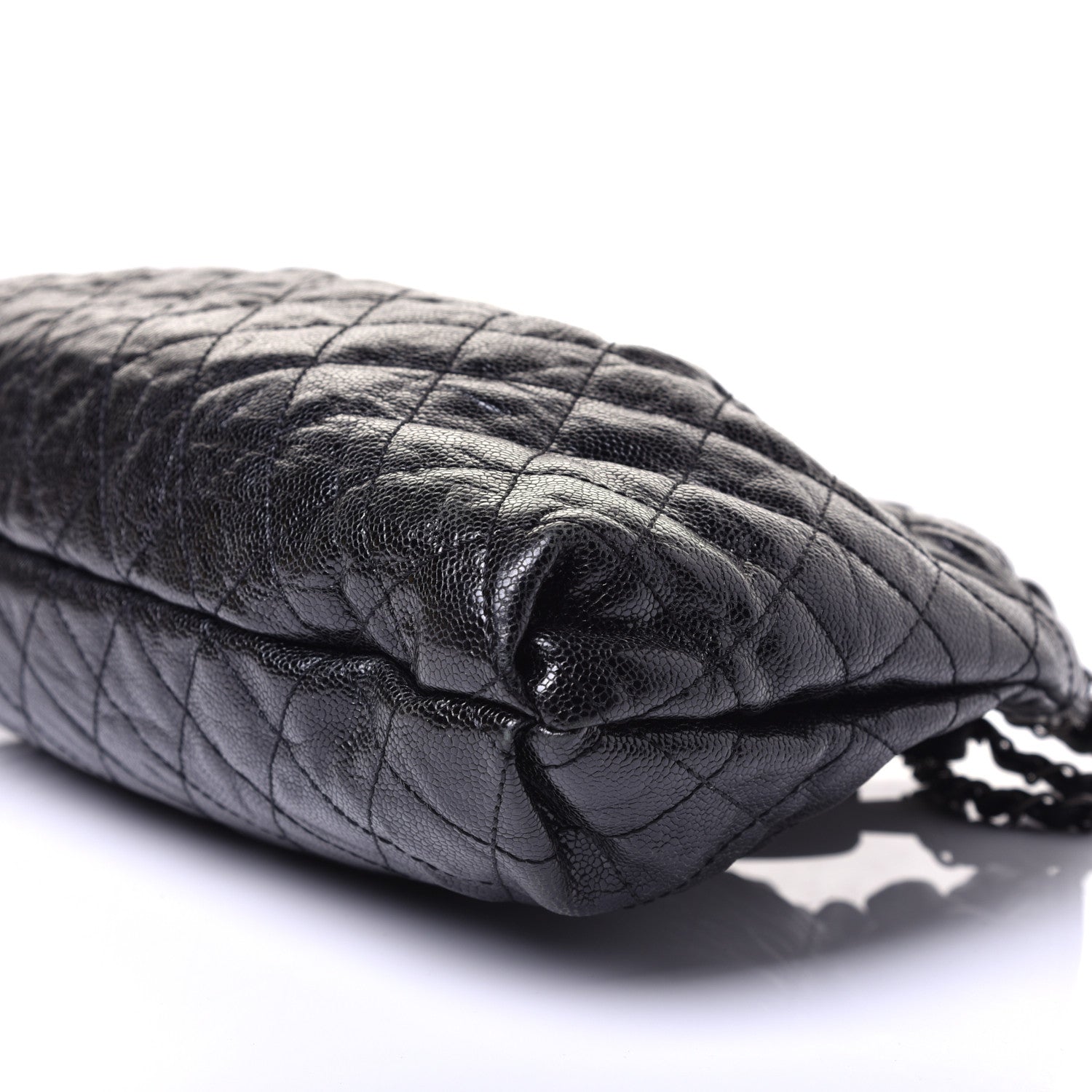 Chanel Caviar Quilted Medium Elastic Shopping Tote Black 9 of 9