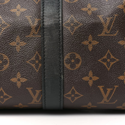 Louis Vuitton Monogram Macassar Keepall Bandouliere 45 10 of 10