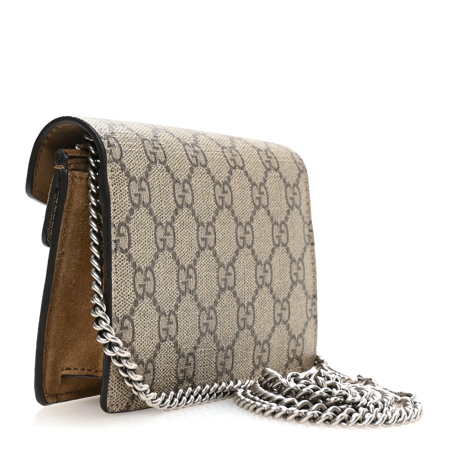 GG Supreme Monogram Super Mini Dionysus Shoulder Bag Taupe