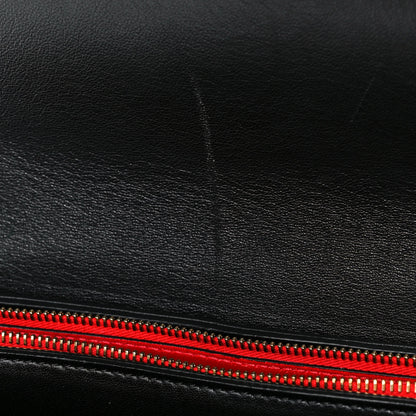 Valentino Garavani Smooth Calfskin Medium Vring Shoulder Bag Rouge Pur Cerise Black 11 of 12