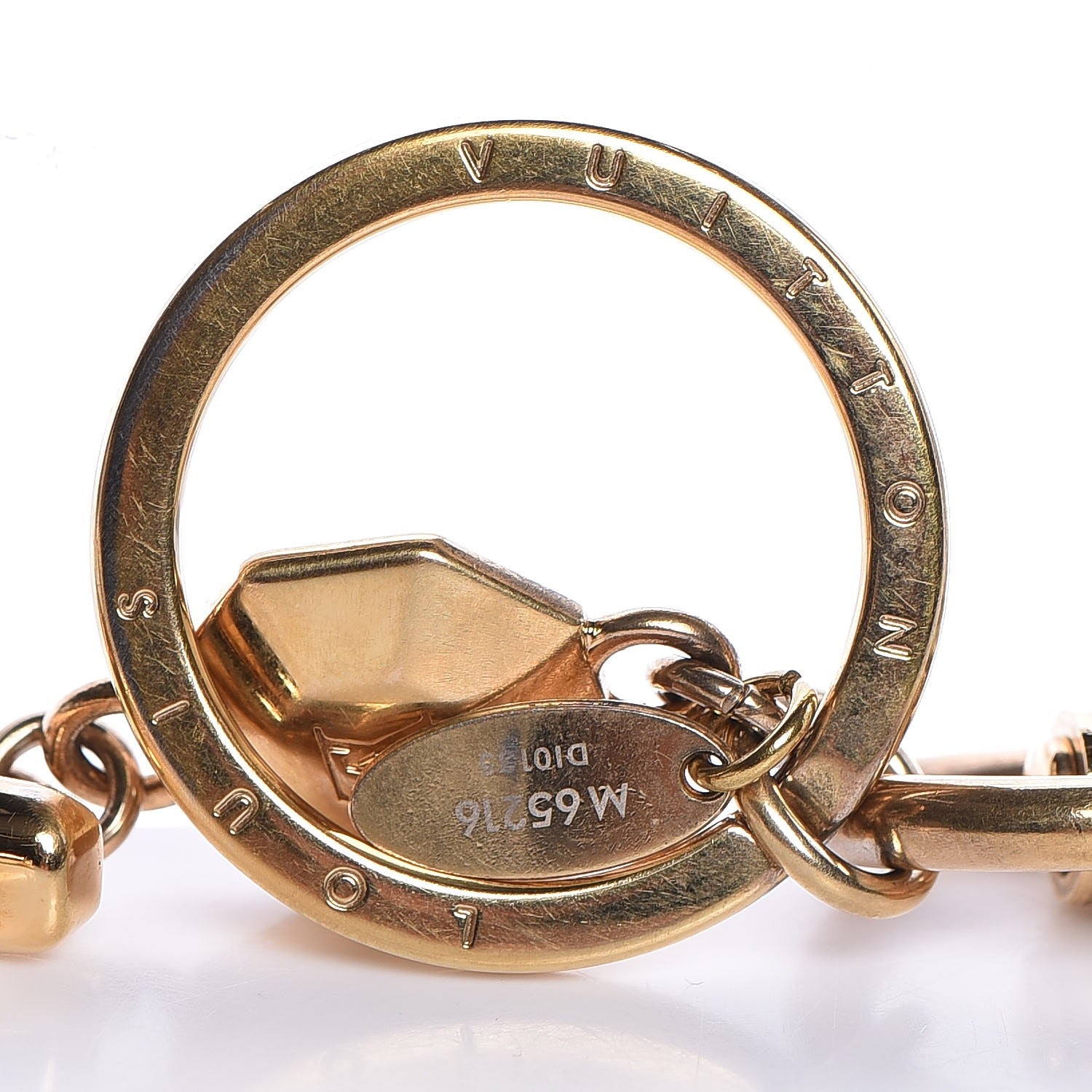 Louis Vuitton LV Facettes Bag Charm Key Holder Gold 5 of 7