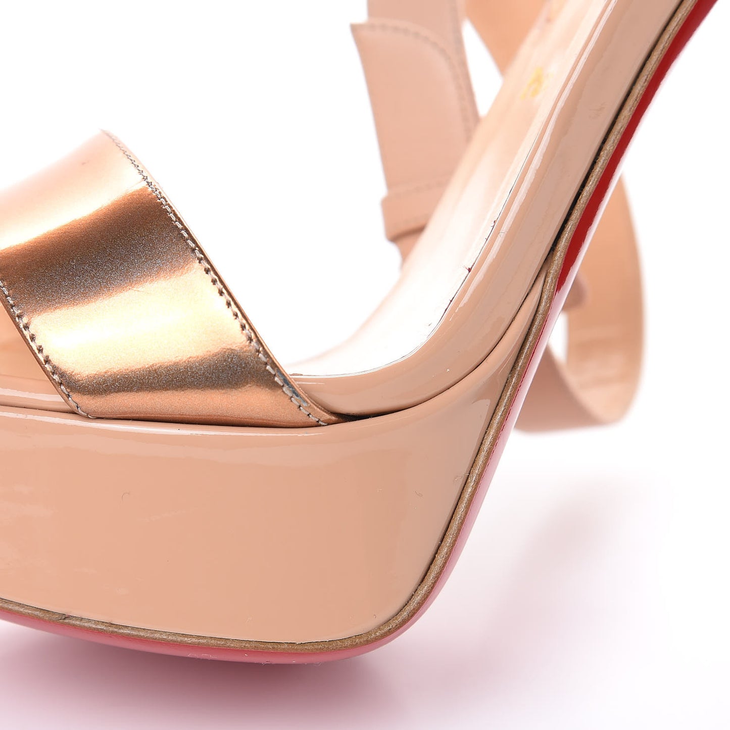 Metallic Patent PVC Cherrysandal 140 Platform Sandals 37 Doudou