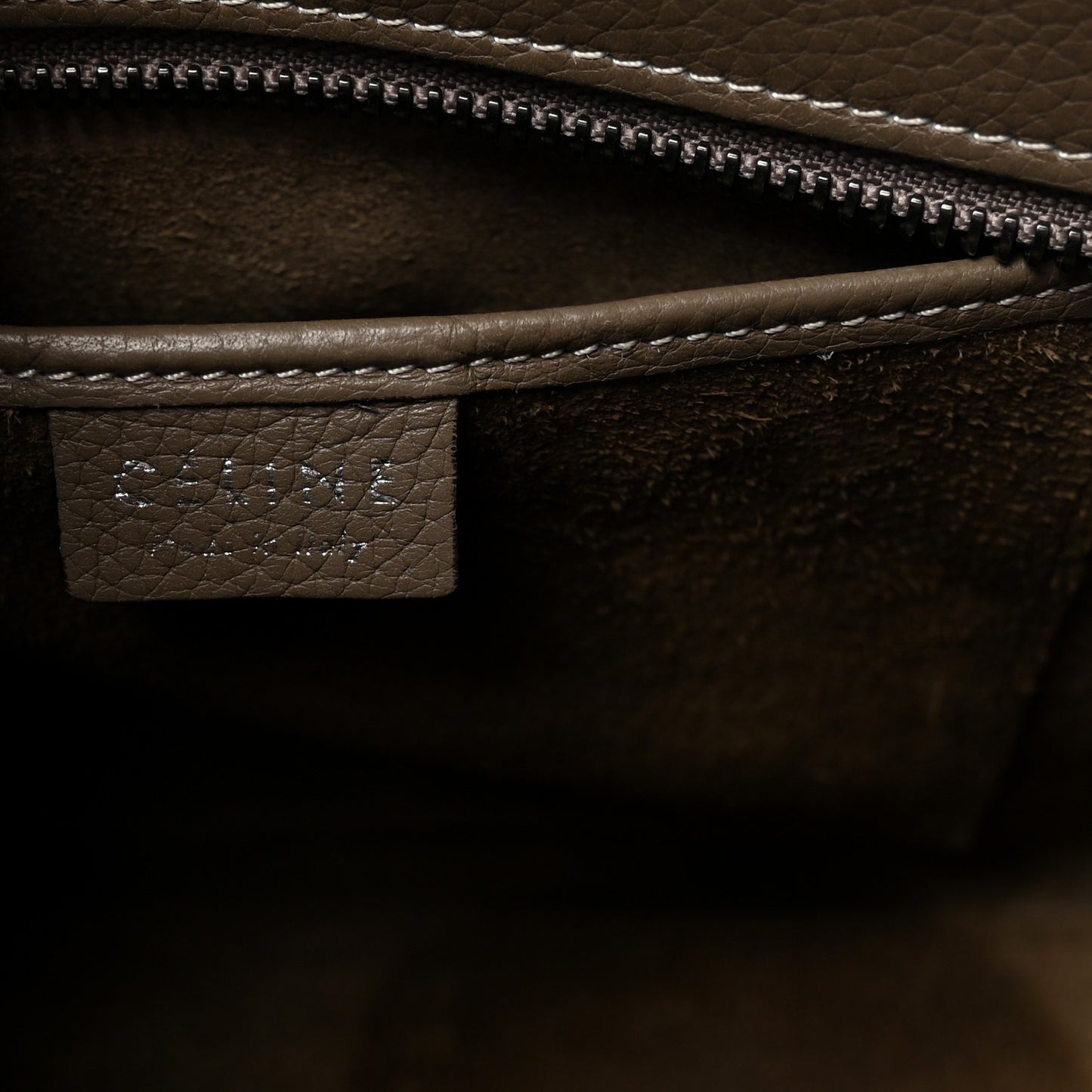 Drummed Calfskin Nano Luggage Souris