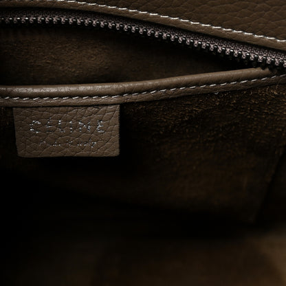 Celine Drummed Calfskin Nano Luggage Souris 6 of 9