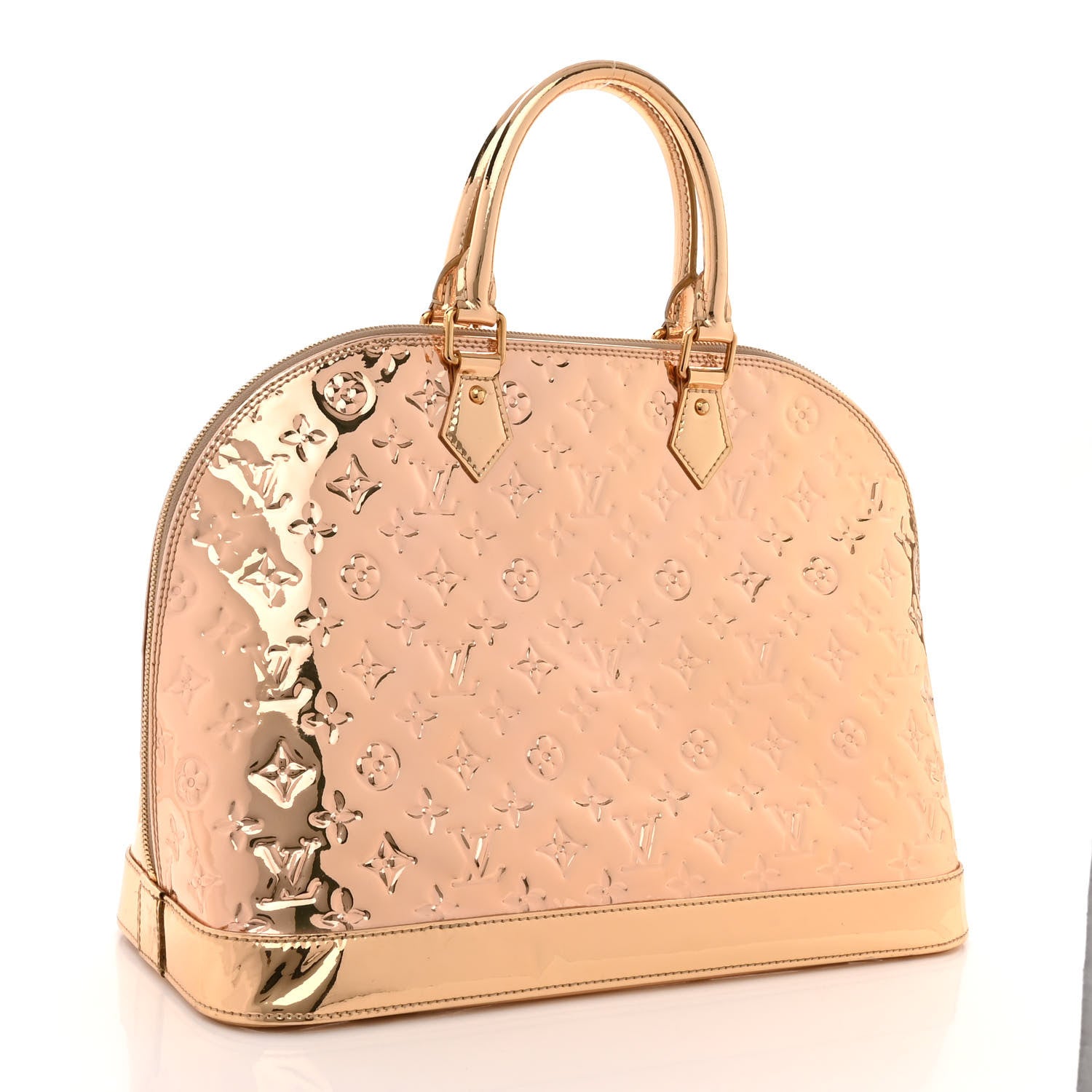 Louis Vuitton Monogram Miroir Alma MM Gold 3 of 16