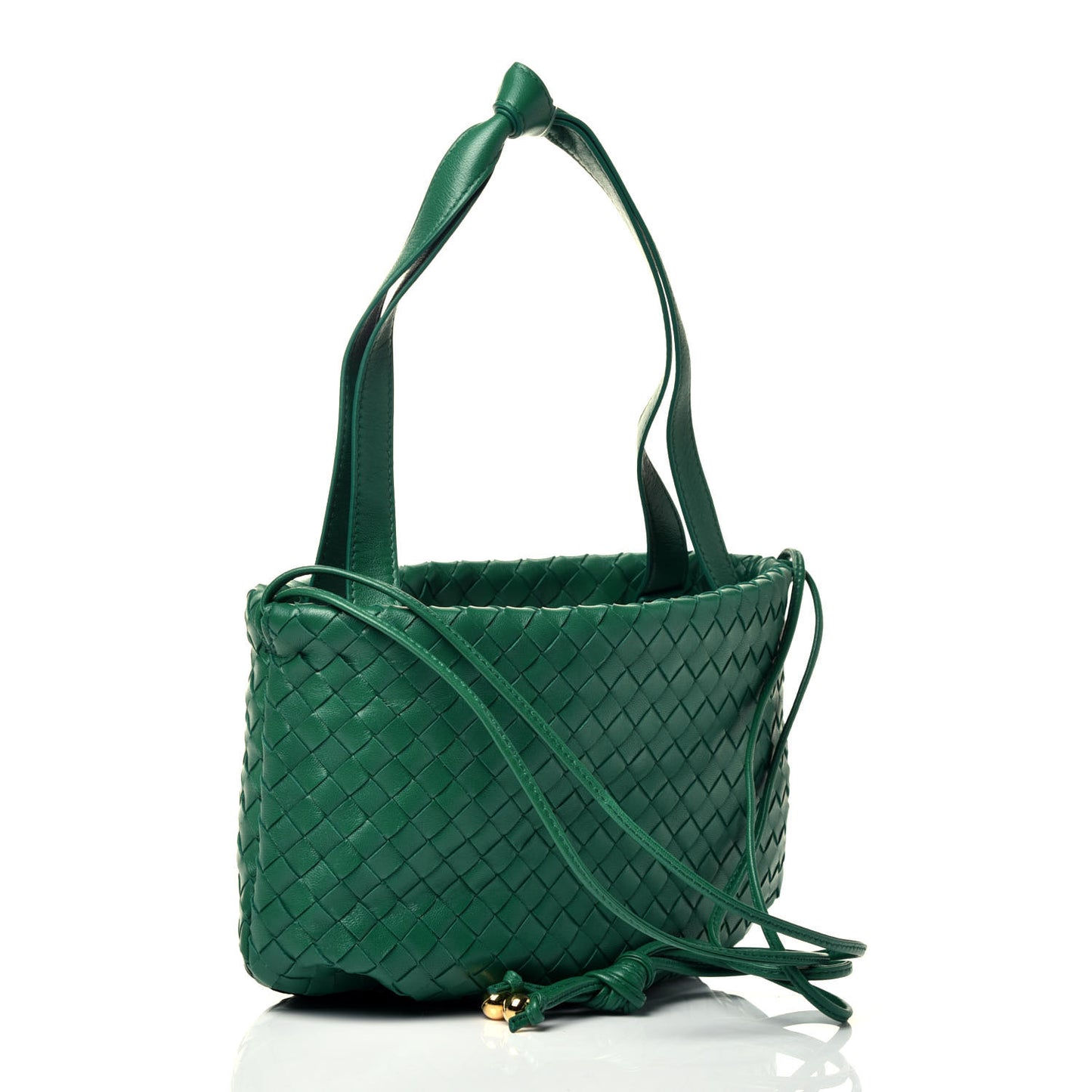 Nappa Intrecciato Small Bulb Racing Green