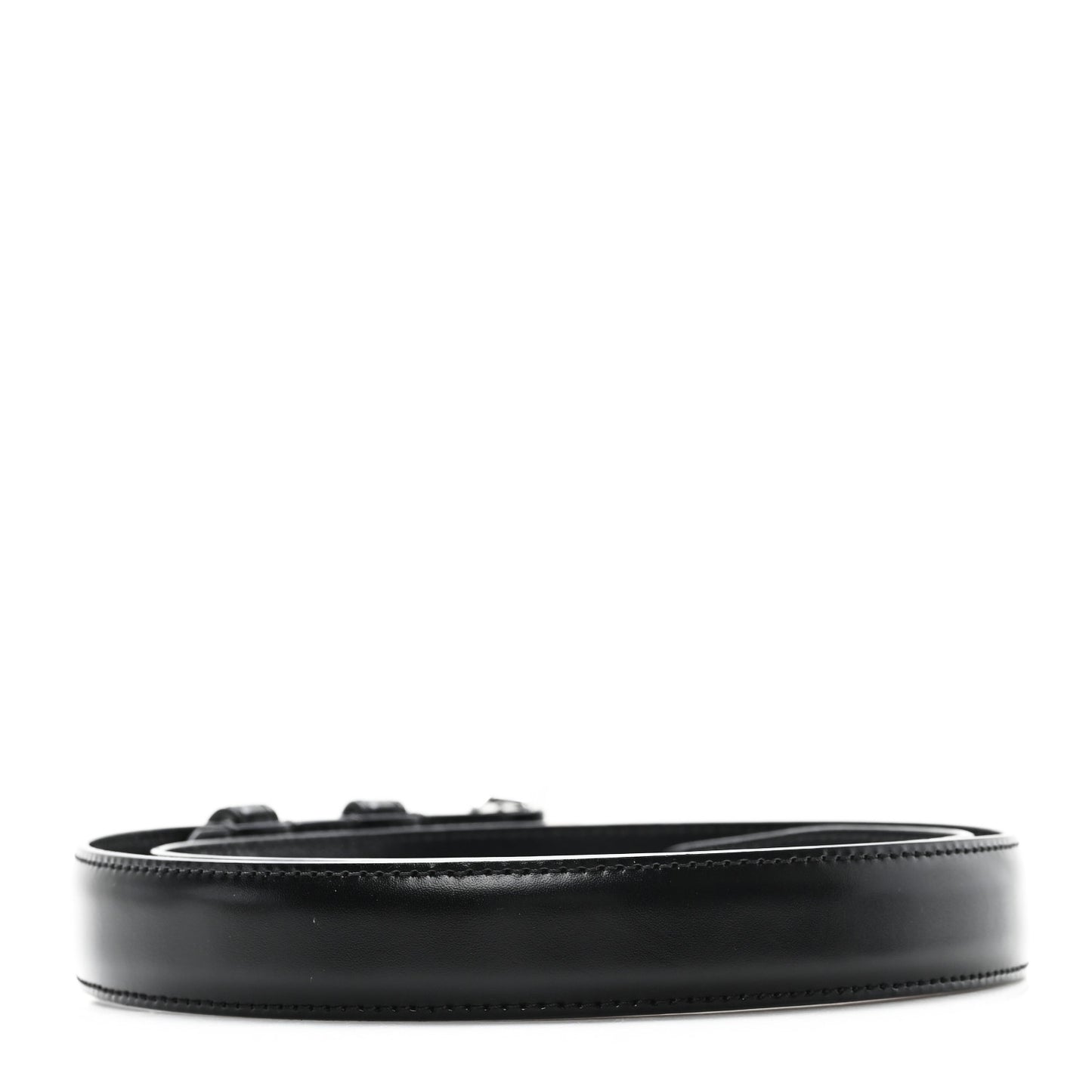 Taurillon Calfskin Medium 25mm Triomphe 80 32 Belt Black