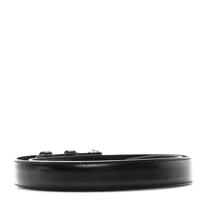 Celine Taurillon Calfskin Medium 25mm Triomphe 80 32 Belt Black 2 of 7