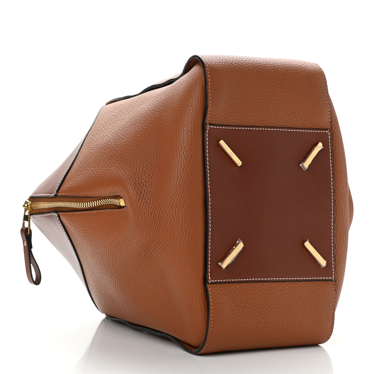 Grained Calfskin Small Hammock Shoulder Bag Tan