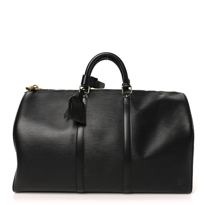 Louis Vuitton Epi Keepall 50 Black 1 of 11