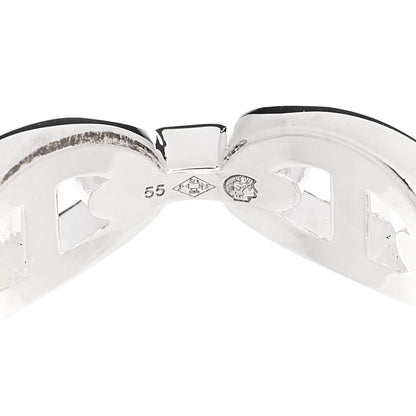 Hermes Sterling Silver PM Chaine d'Ancre Enchainee Band Ring 55 7.25 6 of 9