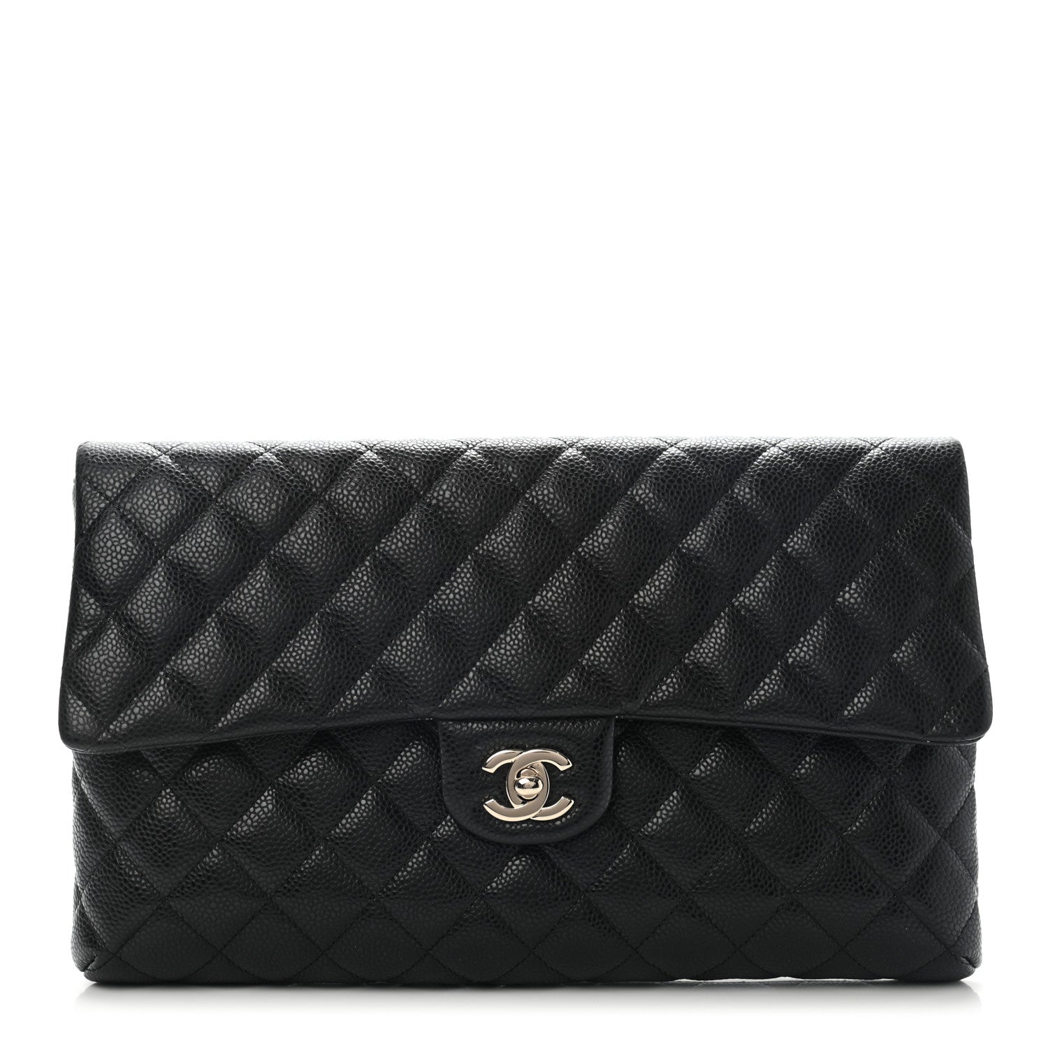 Chanel Caviar Quilted Flap Clutch Black 1 of 10