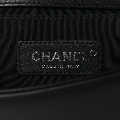 Chanel Lambskin Chevron Quilted Small Boy Flap Black 6 of 10