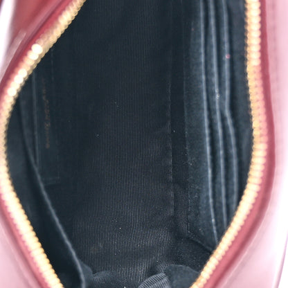 Saint Laurent Calfskin Matelasse Monogram Lou Belt Bag Dark Legion Red 5 of 11