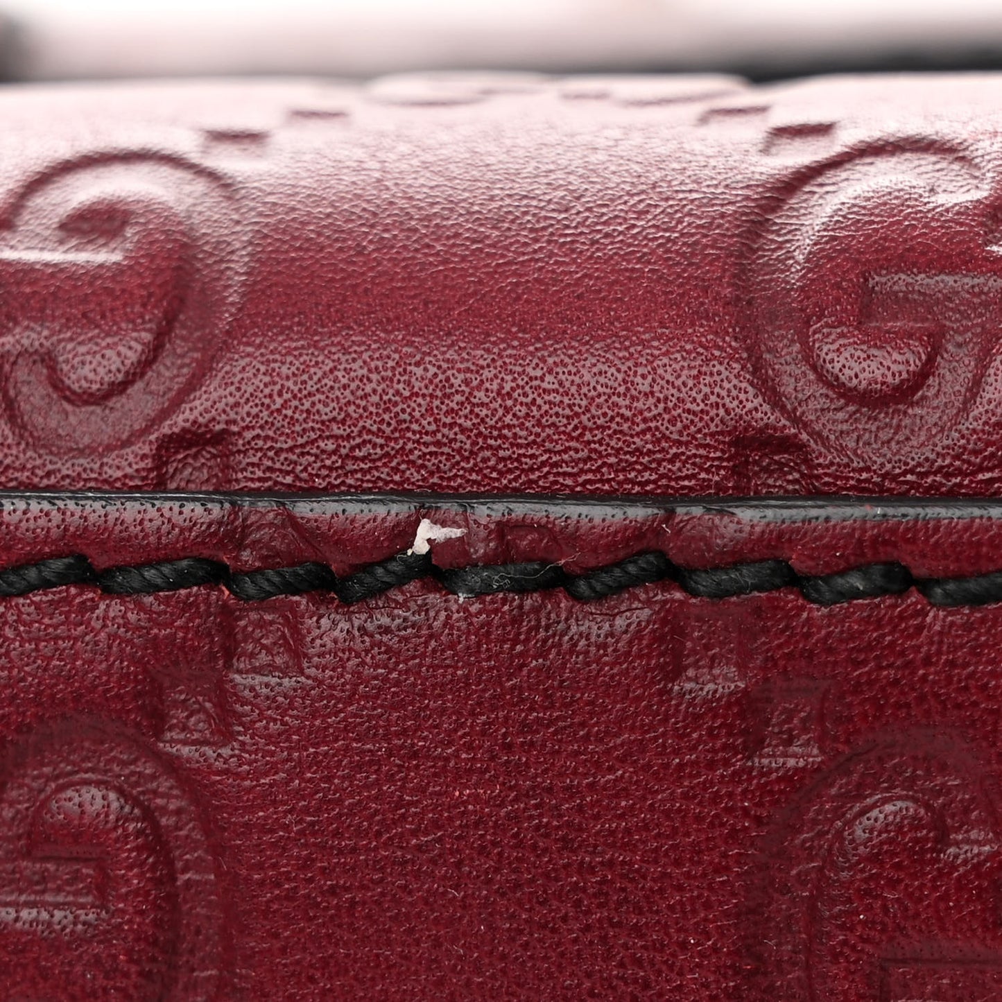 Soft Guccissima Medium Emily Chain Shoulder Bag Classic Ruby