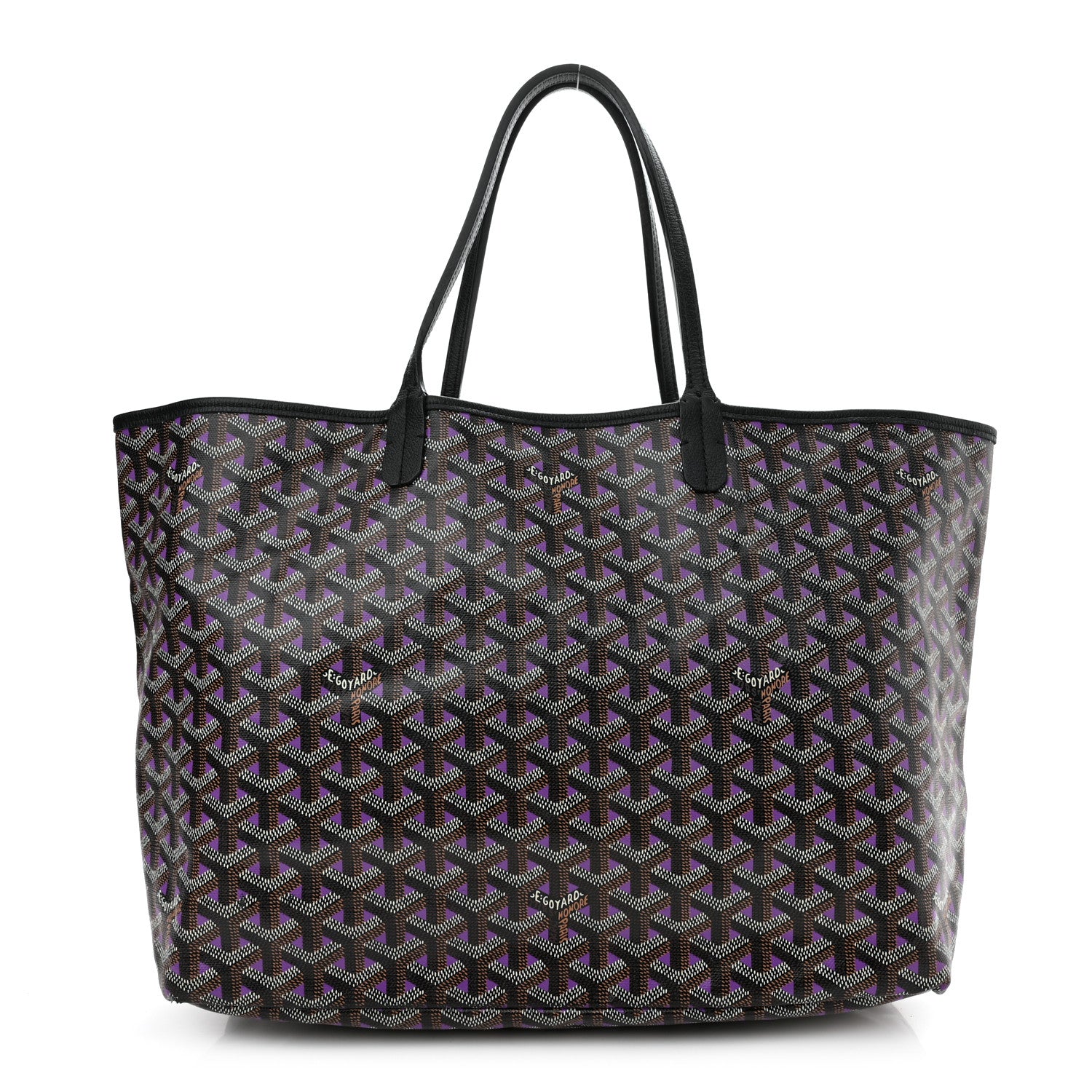 Goyard Goyardine Saint Louis Claire Voie PM Black Violet 3 of 11