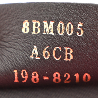 Fendi Vitello Cruise F is Fendi Bi-Color FF 1974 Embossed Envelope Belt Bag Maya Black Fragola 8 of 14