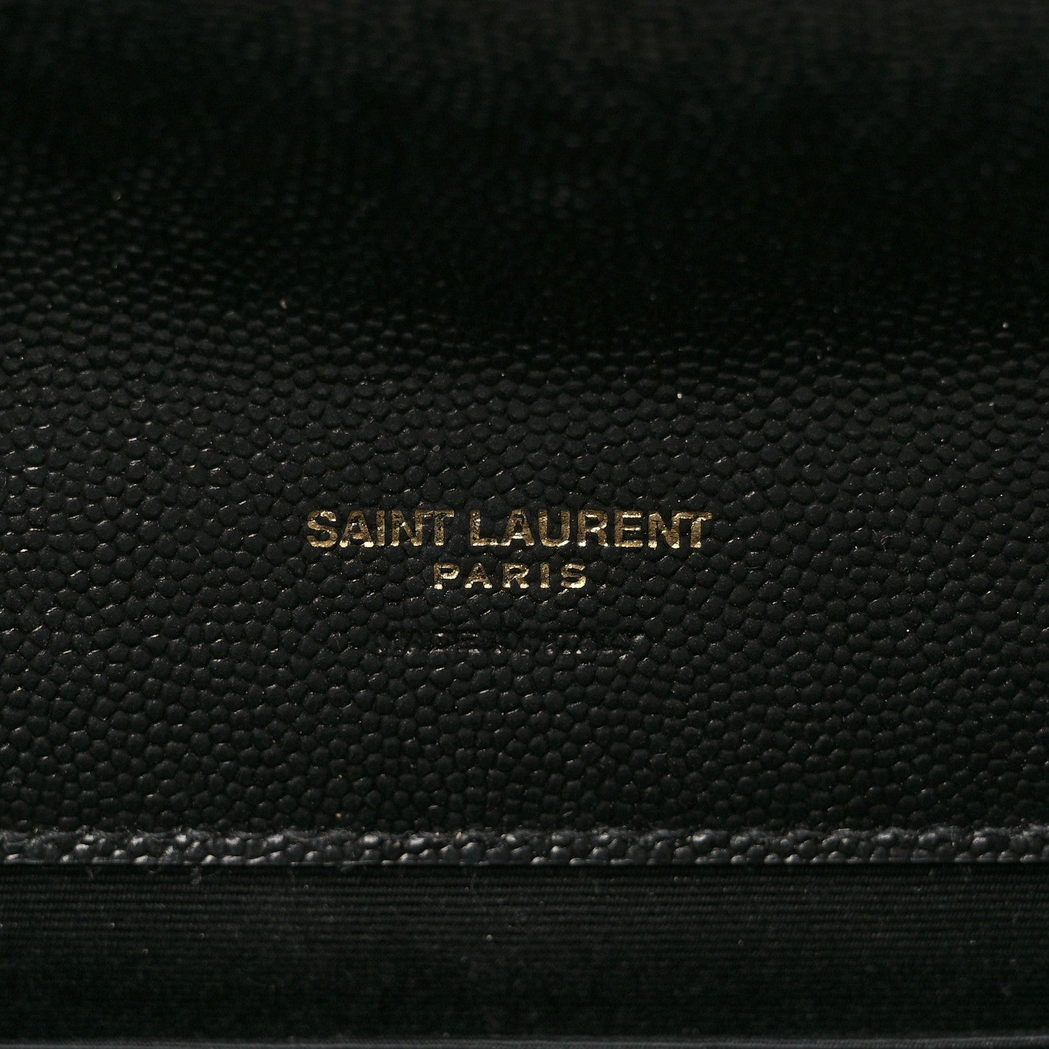 Saint Laurent Grain De Poudre Matelasse Chevron Monogram Envelope Clutch Black 7 of 9