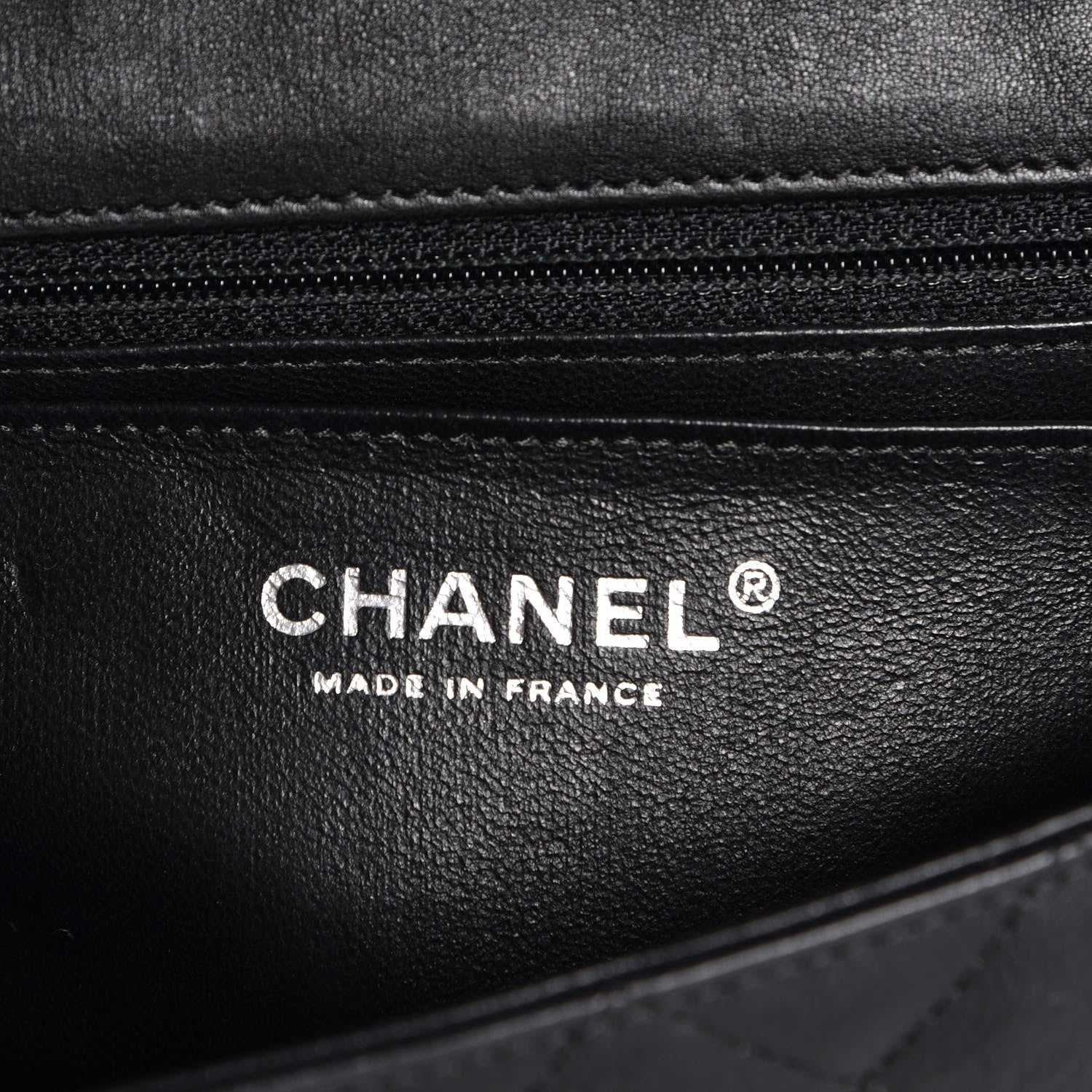 Chanel Crumpled Calfskin Quilted Mini Rectangular Flap So Black 6 of 8