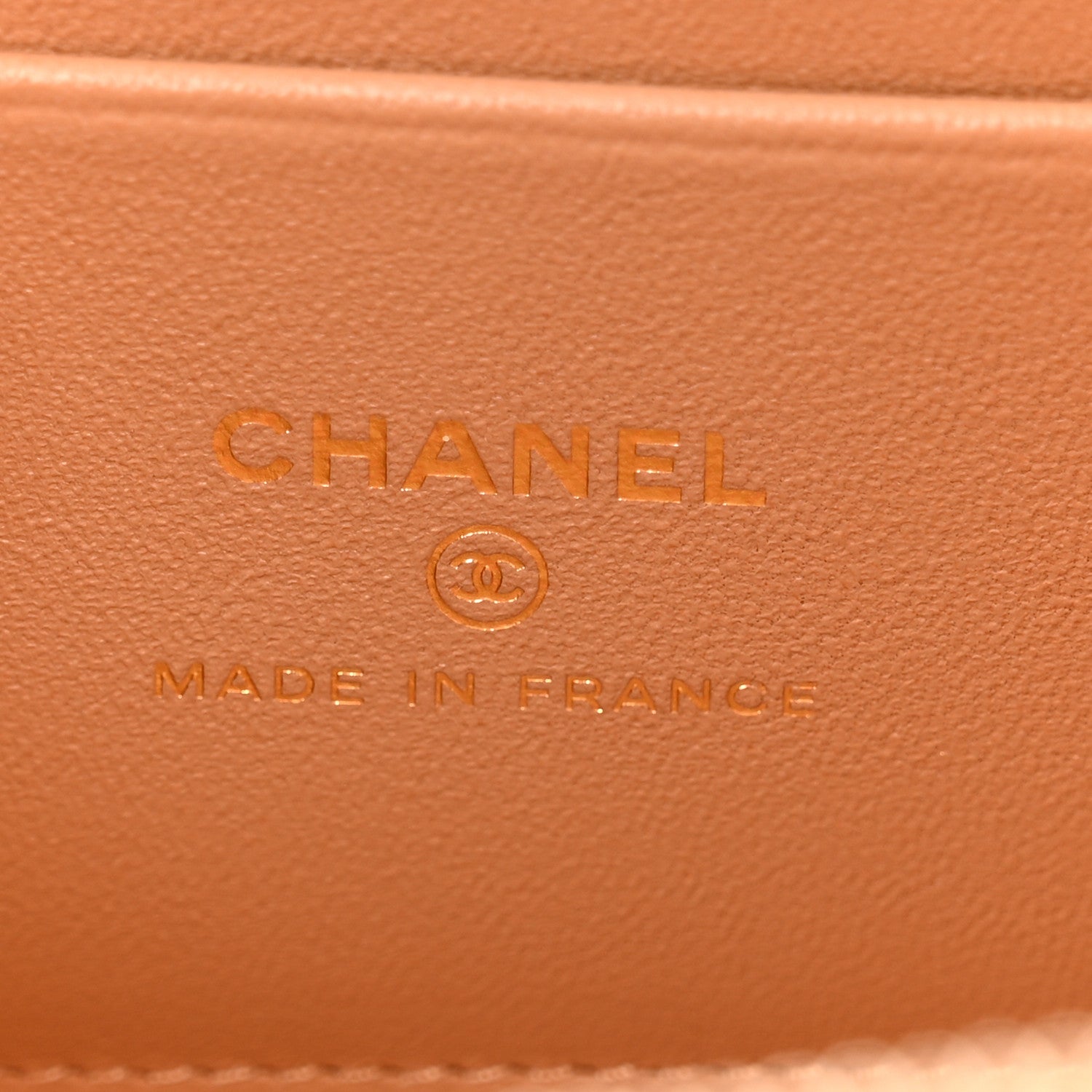 Chanel Lambskin Quilted Small Top Handle Vanity Case With Chain Beige 6 of 11