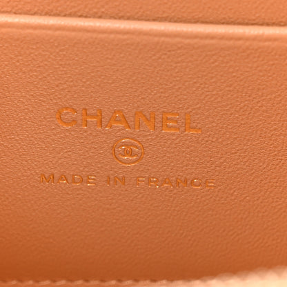 Chanel Lambskin Quilted Small Top Handle Vanity Case With Chain Beige 6 of 11
