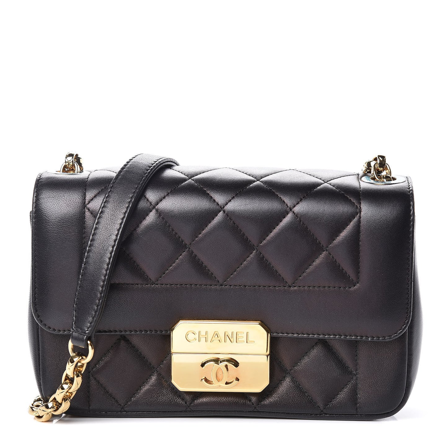 Lambskin Mini Chic With Me Flap Black