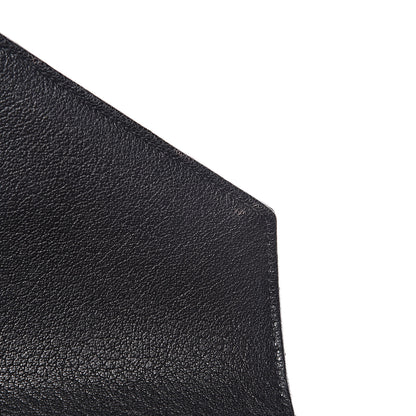 Saint Laurent Sheepskin Matelasse Chevron Monogram Medium College Bag Black 16 of 18