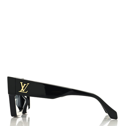 Louis Vuitton Acetate Swarovski Crystal Cyclone Sunglasses Z1578W Black 3 of 8