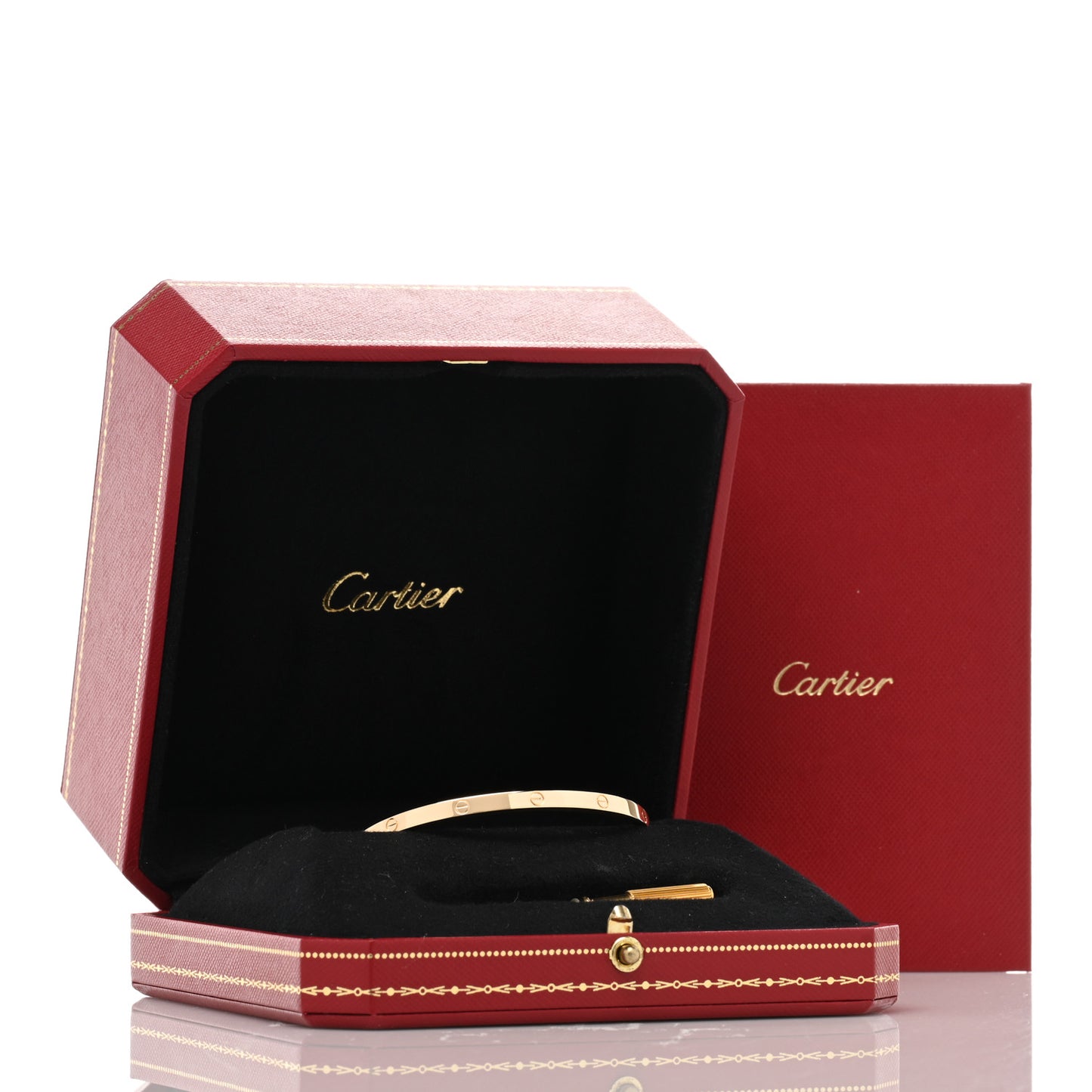 18K Yellow Gold Small LOVE Bracelet 17