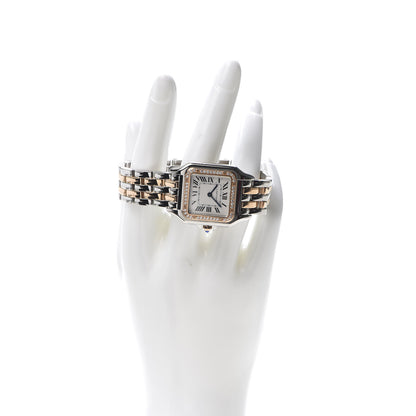 Cartier Stainless Steel 18K Pink Gold Diamond 27mm Panthere Quartz Watch 2 of 7